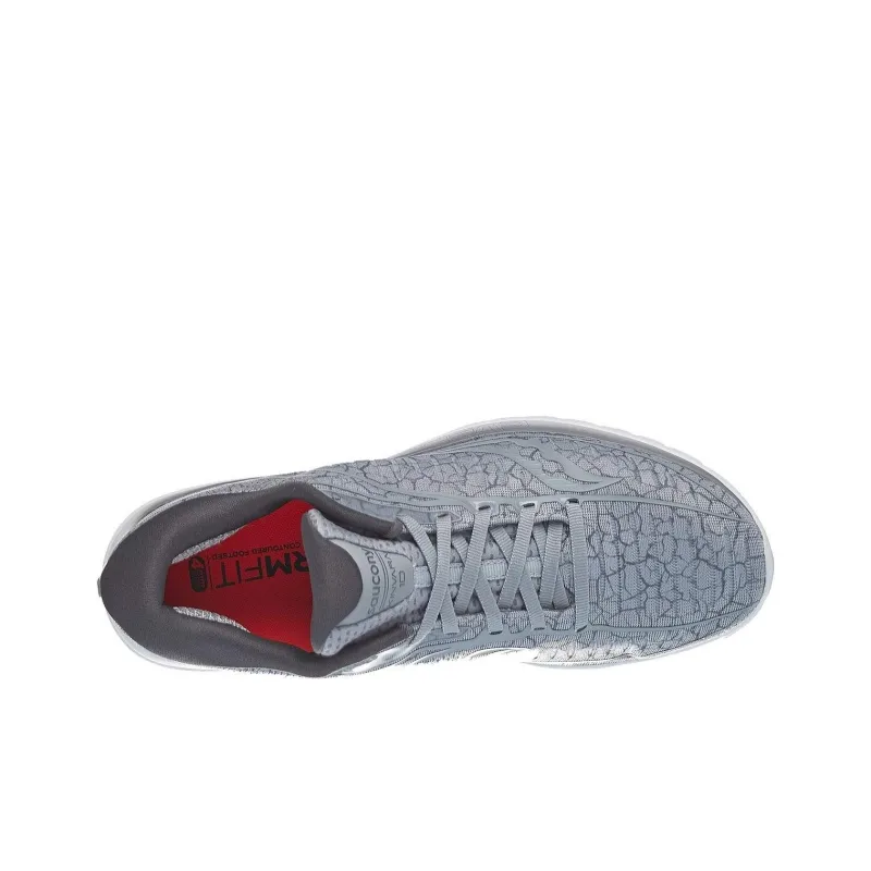 Saucony Kinvara 10 Slip-Resistant Low-Top Running Shoes Men's Crackle Mist Gray-3