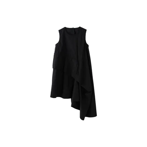 SOON FLOWER Sleeveless Dresses Women's Black