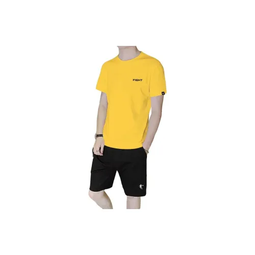 QIAODAN Casual Sportswear Men Glass Yellow/black