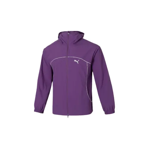 PUMA Jackets Men Purple