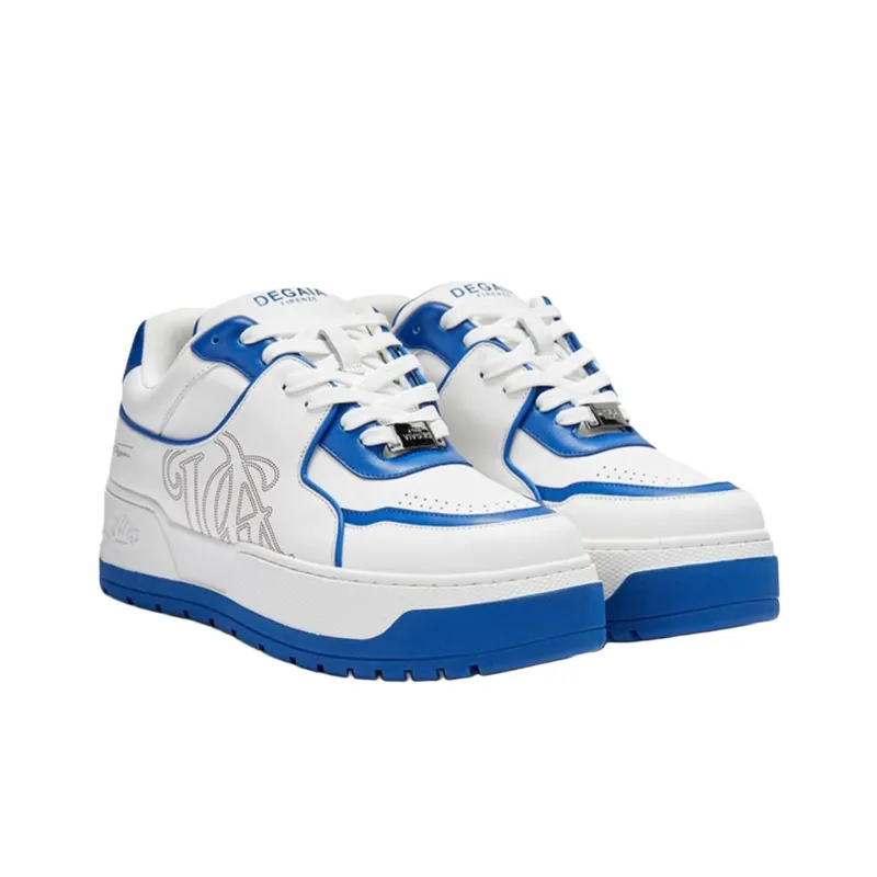 DEGAIA Low-Top Skateboard Shoes Men's Grass Green Lake Blue Black-10