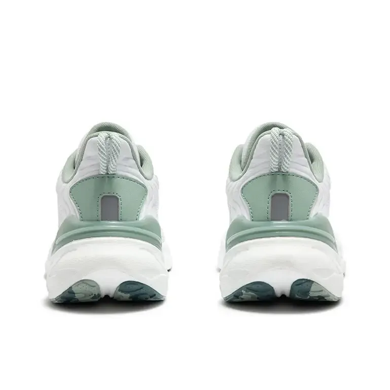 361° Popping Foam Cushioning Breathable Low Top Training Running Shoes Men's White Green-3