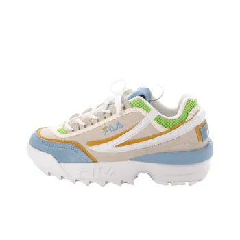 FILA Disruptor 2 Abrasion Resistant Breathable Low Top Running Shoes Women's Gray Blue