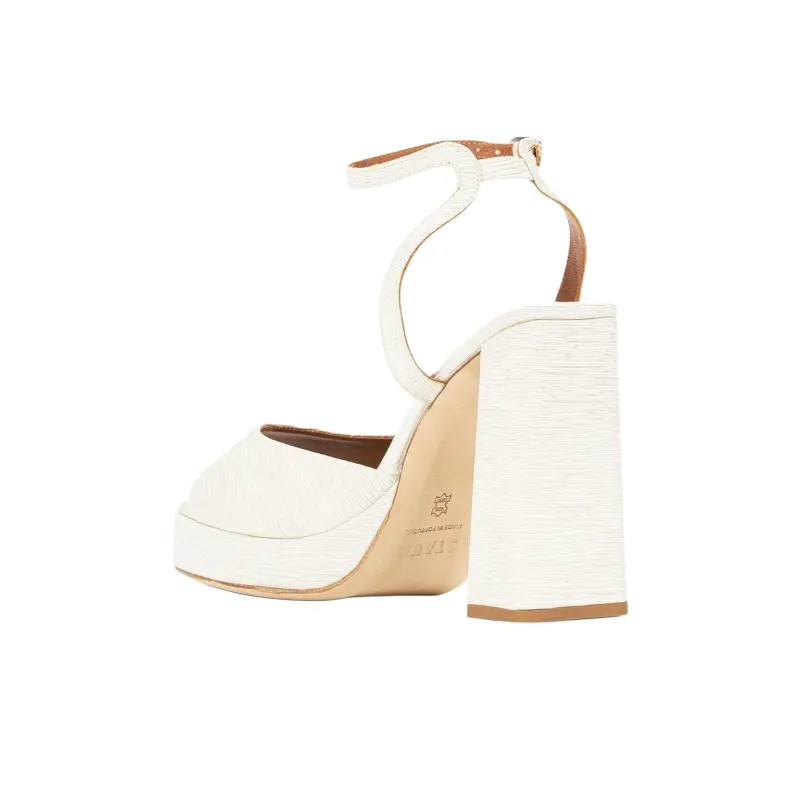 Staud Solange Strap Sandals 12.5cm Women's White-3