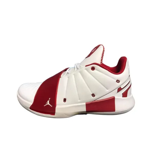 Jordan CP3 11 Basketball Shoes Unisex Mid-Top White/Red