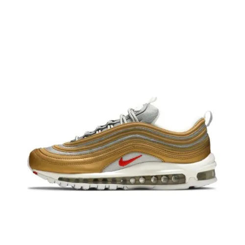 Nike Air Max 97 Metallic Gold University Red