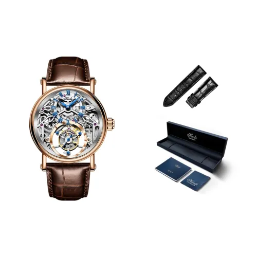 HaofaTourbillon Manual Mechanical Movement Watch Men's Watches Cut-Out Dial