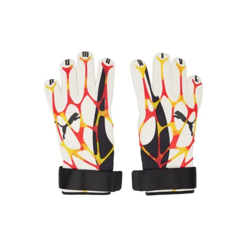 PUMA Fabric, Synthetic Material Gloves Men's White