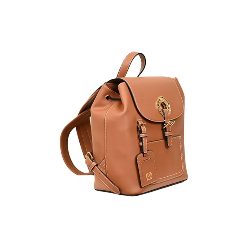 LOVE MOSCHINO Eco Leather Backpack Unisex Camel Brown-1