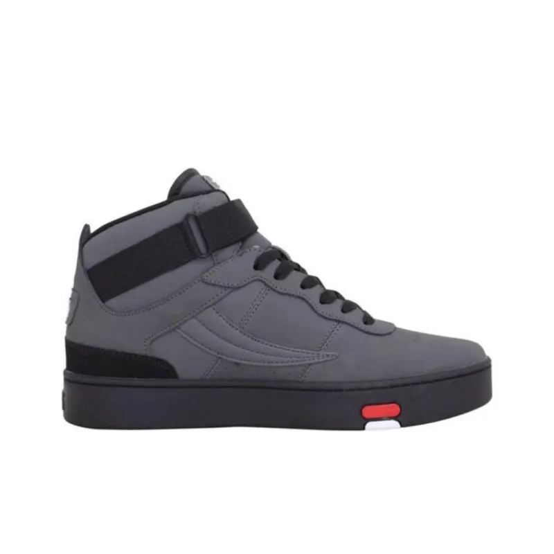 FILA V-10 Lux Csrk Slip-Resistant Cushioning Mid-Top Skateboard Shoes Men's Black-1