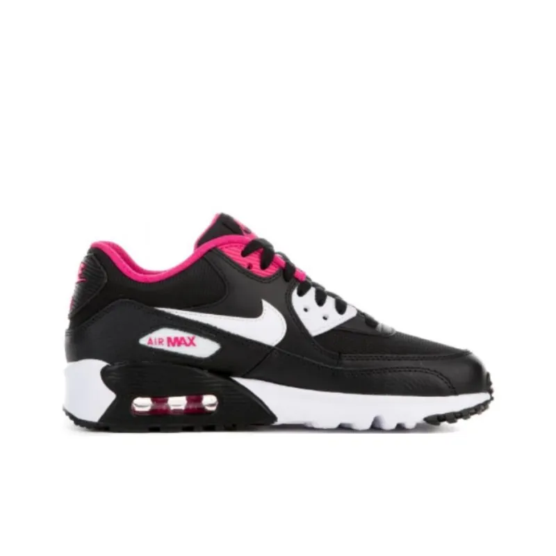 Nike Air Max 90 Mesh Black White Pink GS-1