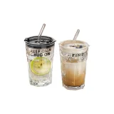 Glass Straw Cup (Couple's)
