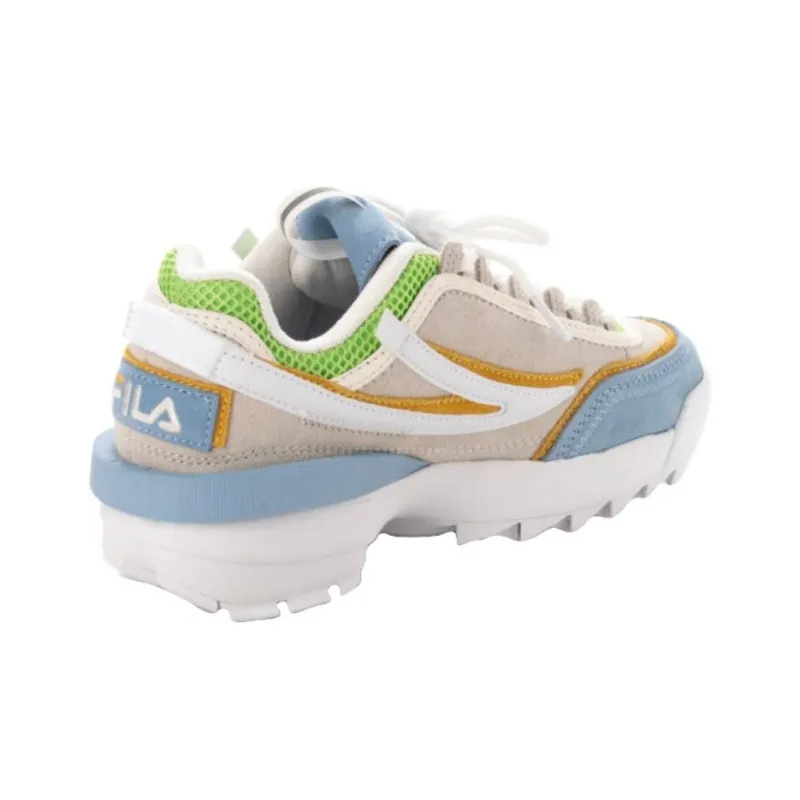 FILA Disruptor 2 Abrasion Resistant Breathable Low Top Running Shoes Women's Gray Blue-2