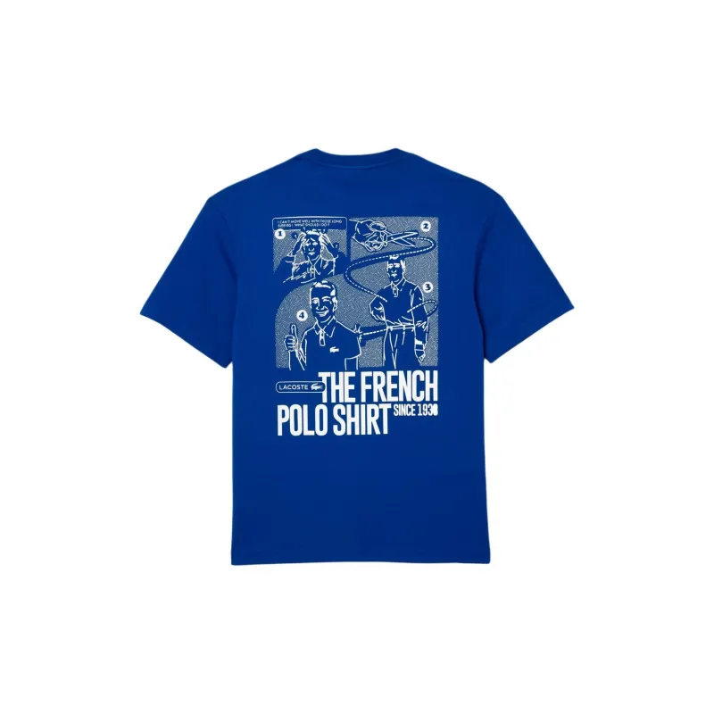 LACOSTE Graphic print Cotton T shirt-1