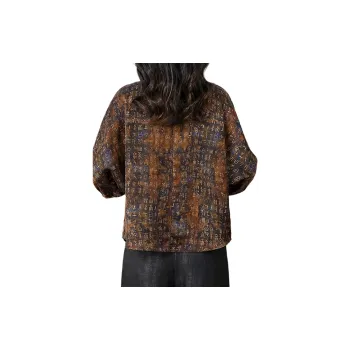Yi Mengyuan Silk Shirt Women's Caramel