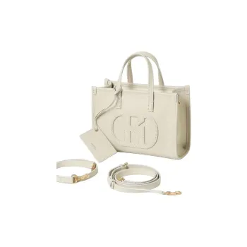 HAZZYS Cow Leather Knowledge Bag Tote Bag Shopping Bag Shoulder Bag Crossbody Bag Handbag Medium Size Women's Ivory