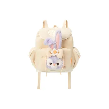 Disney Duffy Is Lazy With His Friends Fabric Backpack Regular Women's Beige