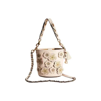 COACH Gloves Made Of Tanned Leather Bucket Bags Shoulder Bag Crossbody Bag Women's White