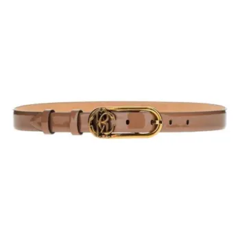 Roberto Cavalli Badge Decoration Pin Buckle - Leather Belts Women's Brown