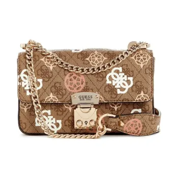 GUESS PU Shoulder Bag Crossbody Bag Mini Women's Brown