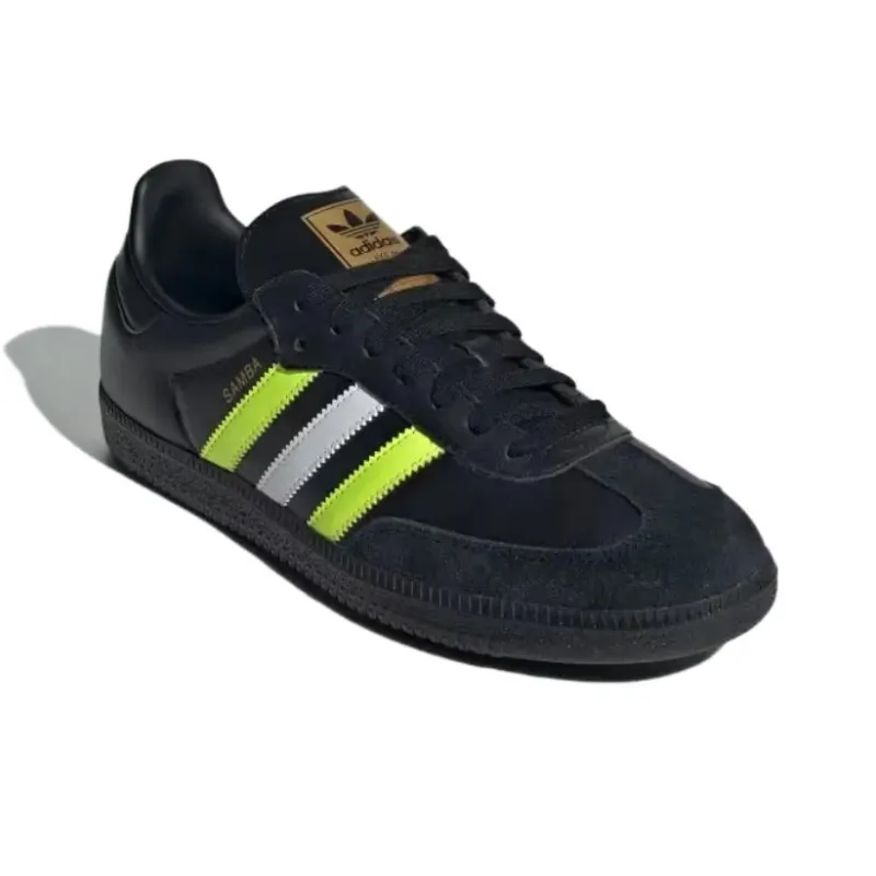 Adidas Samba Og Core Black Solar Yellow-2