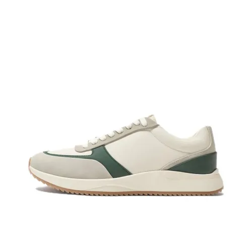 ZARA Casual Shoes Men Low-Top Beige/Green