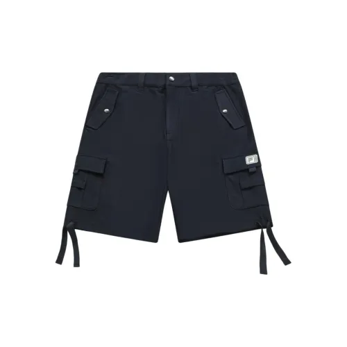 Beams X FILA FUSION Cargo Shorts Men Dark Abyss Blue