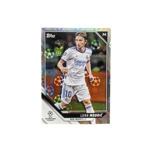 Topps Luka Modrić Real Madrid 21/22 Season Modric Ball Refringence Player Card Product Access Sports Cards 1 Pc