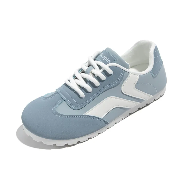 TUOPIN Pie Shoes Skateboard Shoes Women's Low Top Blue-6