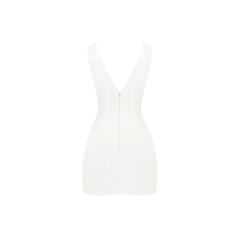 HOUSE OF CB OLYMPIA Slip Dress Women's WHITE/White-6