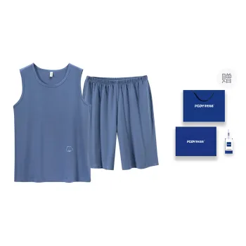 Floating Light Islands Pajama Set Men's Box Cerulean
