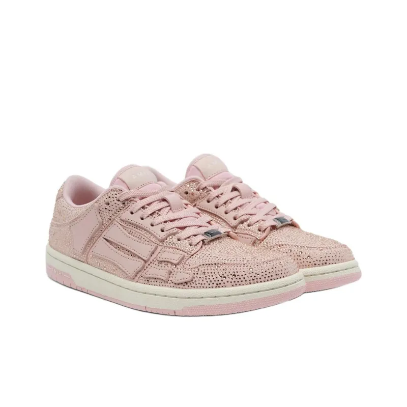 AMIRI Skel Top Low Top Skateboard Shoes Women's Pink-2