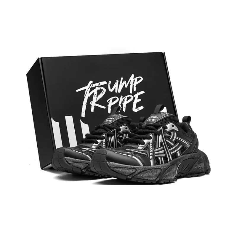 TRUMPPIPE Wear-Resistant Lightweight Height Increasing Chunky Sneakers Unisex-1