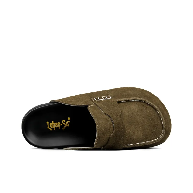 LOHAN·SIR Odor Resistant Abrasion Resistant Slip Resistant Wrap toe Slippers Unisex-1