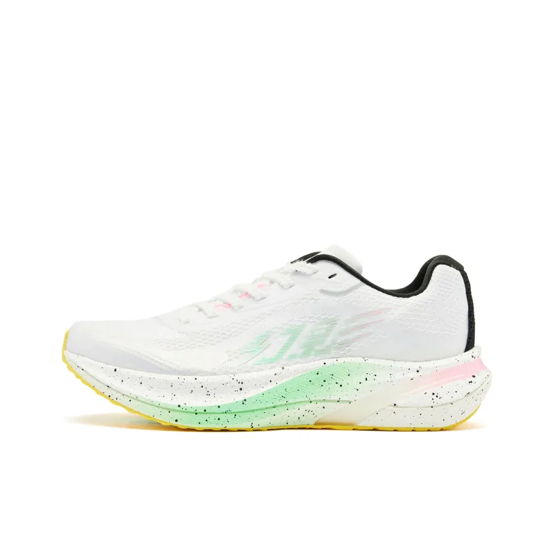 QIAODAN Phantom Running Shoes Men Low Top Jordan White Bright Pink-0