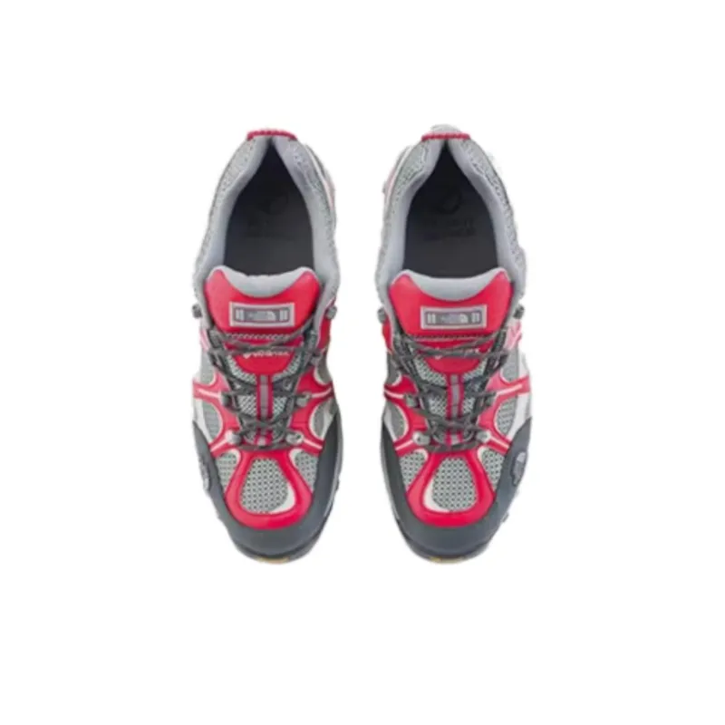 THE NORTH FACE Hedgehog Series Anti Slip Wear Resistant Low Top Trekking Shoes Men's Gray Red-2