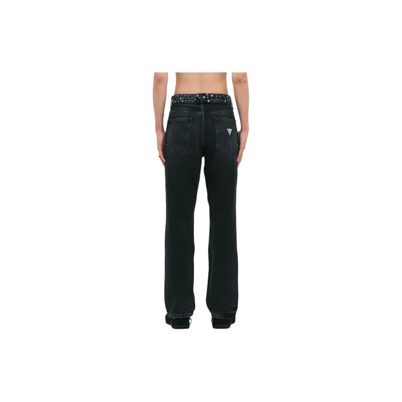 GUESS High-rise Straight-leg Jeans-1