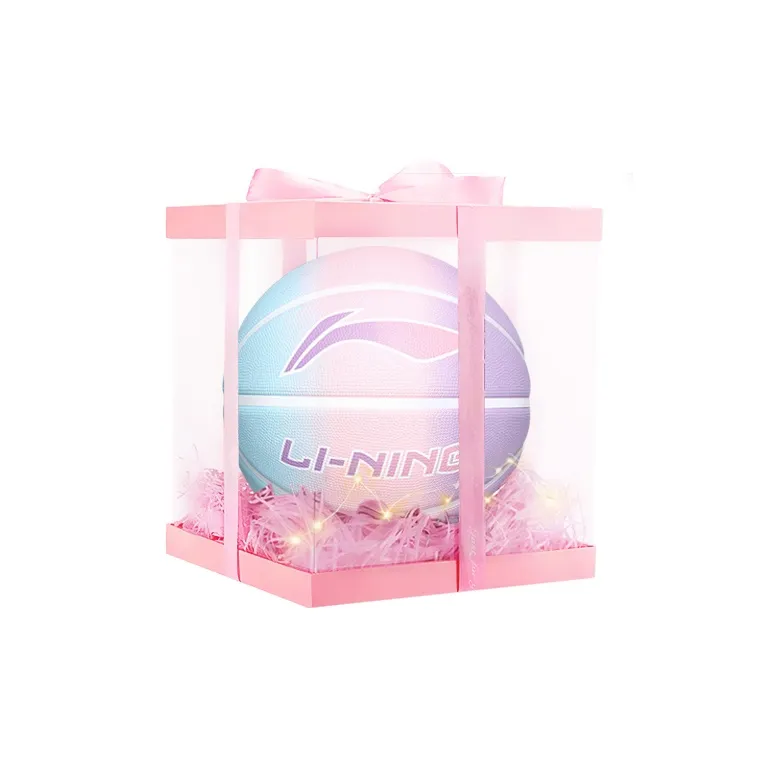 LiNing Rubber Basketball Gradient Rainbow Size 5 Competition-5