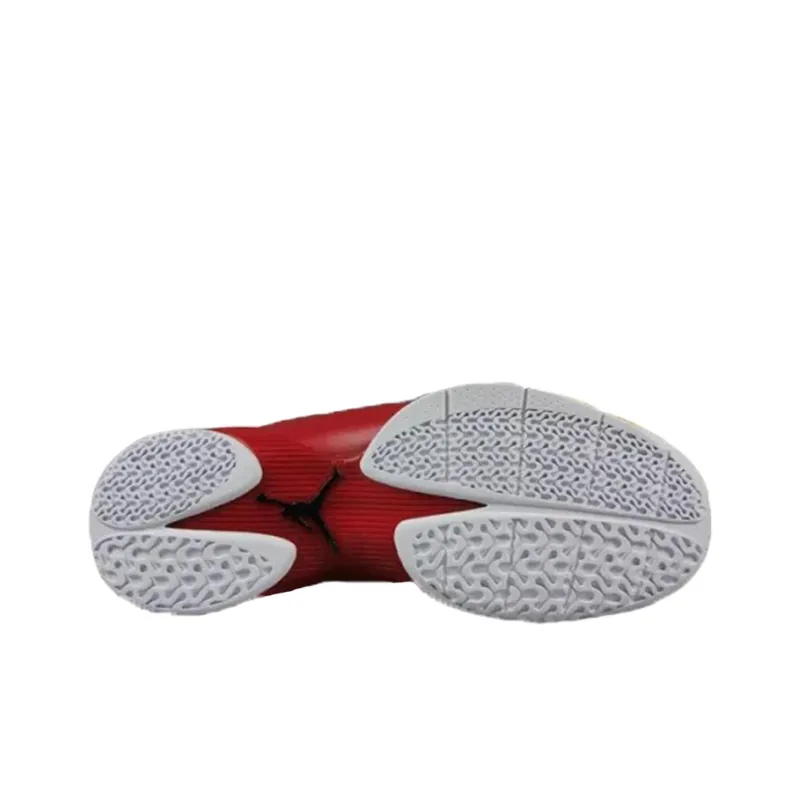 Jordan Fly Wade 2 Cushioning Anti-Slip And Wear-Resistant Coverage Mid-Top Basketball Shoes Men's Red Black-3