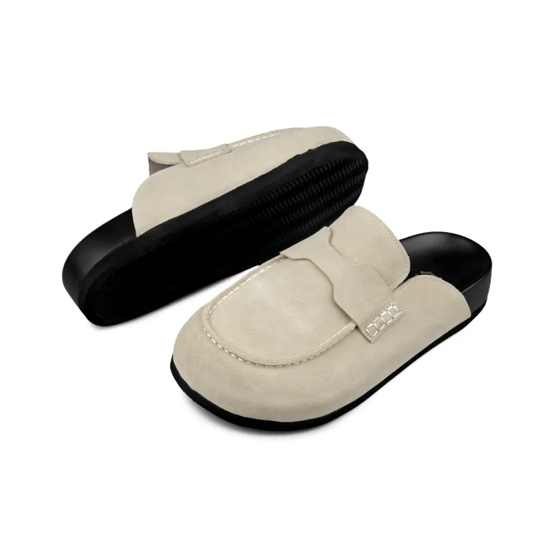 LOHAN·SIR Odor Resistant Abrasion Resistant Slip Resistant Wrap toe Slippers Unisex-26