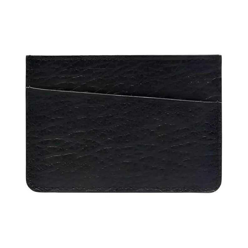 Maison Margiela Leather Card Holder Men's Black-3