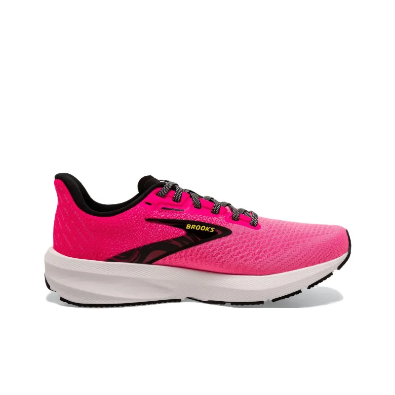 Brooks Launch 10 Cushioning Wear-Resistant Low-Top Running Shoes Women's Pink Black-1