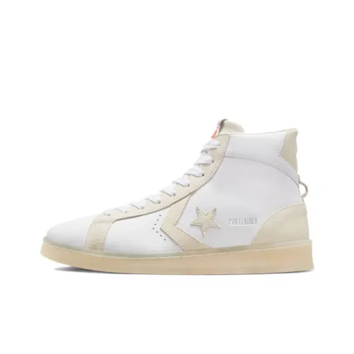 Converse Cons Pro Leather Skateboard Shoes Unisex High-Top Off White