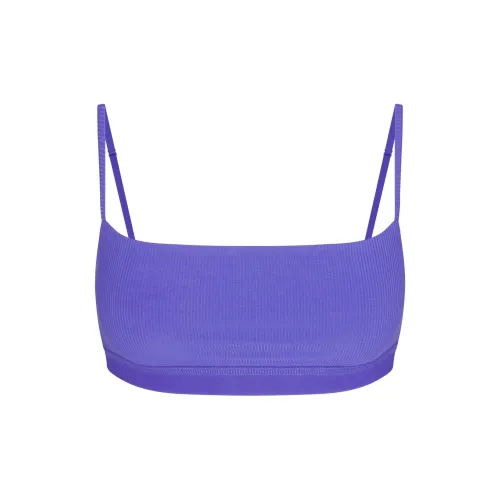 SKIMS SOFT t-shirt STRAPPY SCOOP BRALETTE Bra Women's Tanzanite