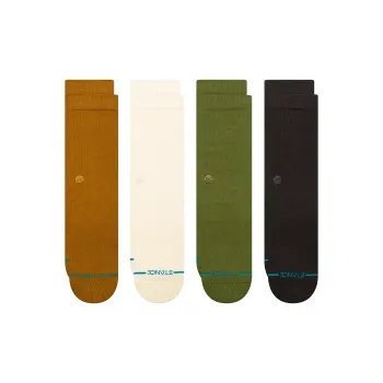 Stance Mid Calf Socks Unisex 4 Pack Mixed Color
