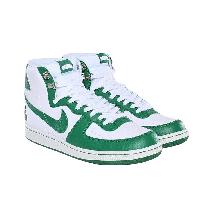 Nike Terminator High Basic Durable Breathable Mid-Top Skateboard Shoes Unisex Green-1