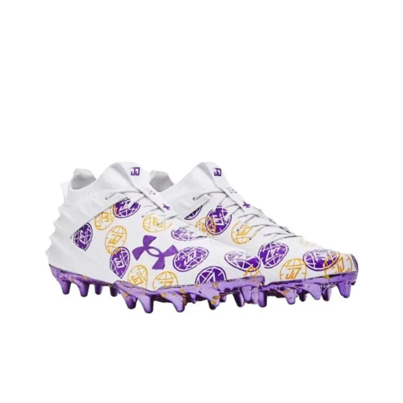 Under Armour Blur Smoke 2.0 Mc Football Cleats 'White Purple'-2