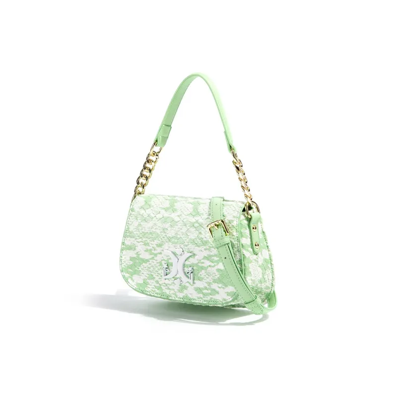 MACK JODAER Synthetic Leather Shoulder Bag Regular Women's Green-4