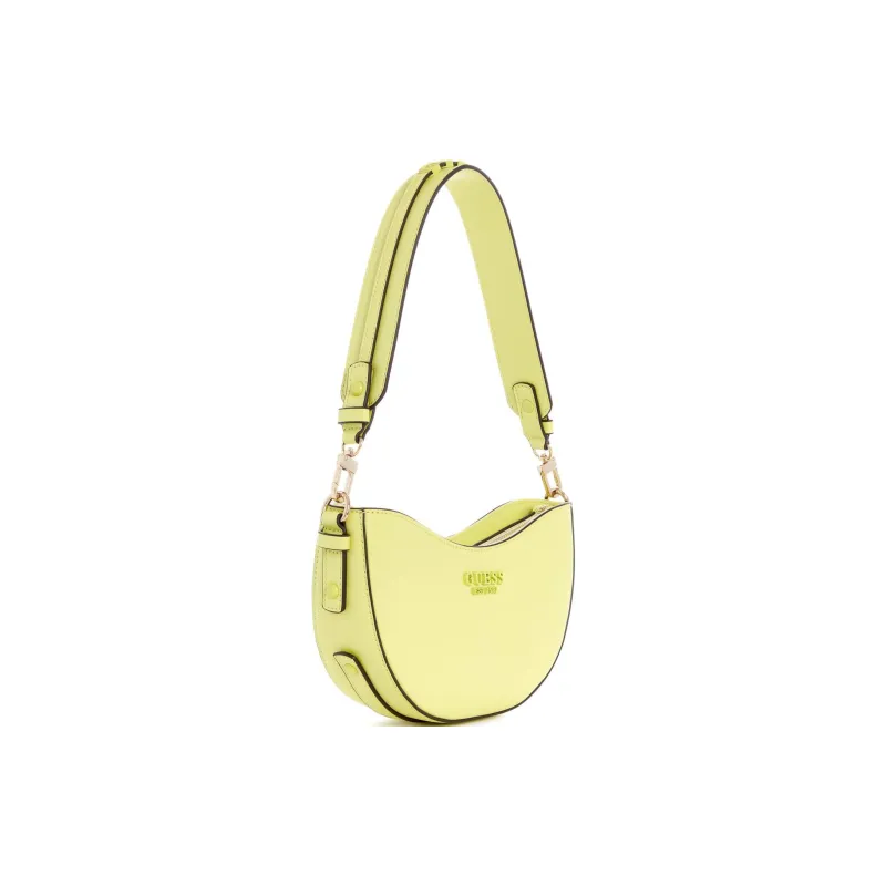 GUESS Smooth Faux Leather Handbag Shoulder Bag Regular Women's Yellow-1