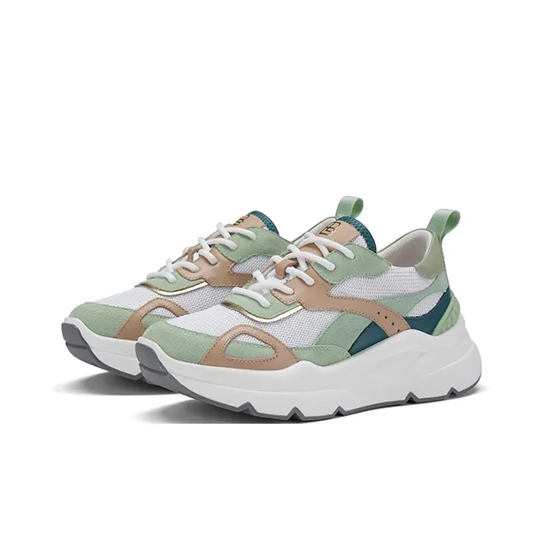 ZSBELLA Anti-Slip And Wear-Resistant Height Increasing Low-Top Chunky Sneakers Women's-2